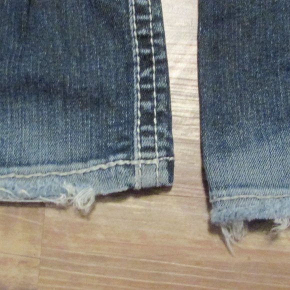 Vanity Distressed Flare Jeans with Sequin Details - Picture 2 of 5